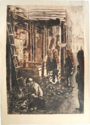 Столпникова Антонина Ильинична. Подносчики кирпича 